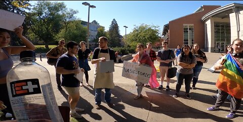 Univ of Idaho: Angry Atheist, Contending with Many Homosexuals, 2 Christian Students Stand with Me