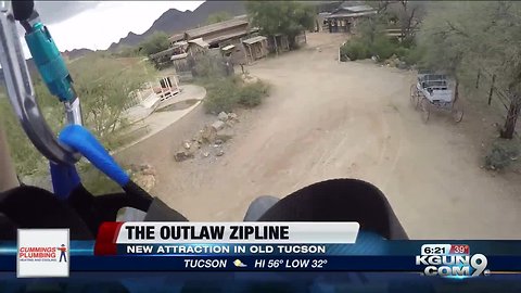 Old Tucson's one-of-a-kind zipline