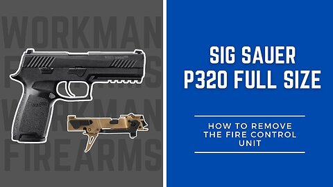How to Remove the Fire Control Unit (FCU) from the Sig Sauer P320 Full Size
