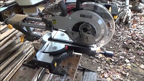 Cutting Firewood With A Miter Saw O18