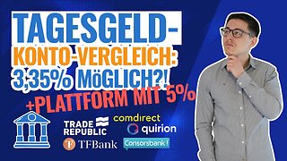 Tagesgeldkonto Vergleich jetzt 3,35% möglich + Bonus Plattform für 5%