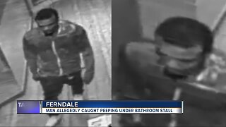 Man allegedly caught peeping under women's bathroom stalls at Ferndale restaurant