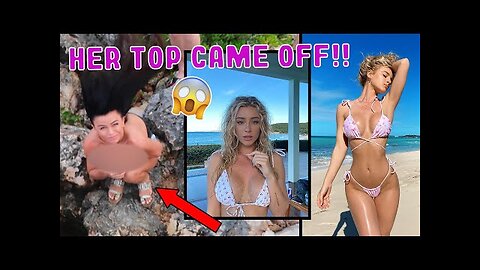 Anguilla+ BLOW HOLE BLOWS OFF GIRLS TOP