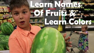 Learn Fruits and Colors// Babies and Toddlers