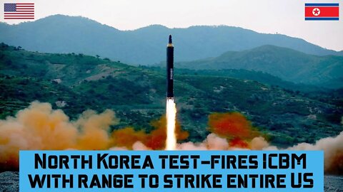 North Korea test fires ICBM with range to strike entire US #northkorea #icbm #nuclearweapon