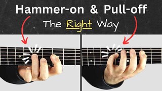 Are you doing guitar pull-offs this way? | Guitar Hammer on & Pull Off | Guitar Technique Tutorial