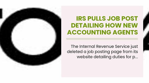 IRS Pulls Job Post Detailing How New Accounting Agents May Use ‘Deadly Force’ After Backlash