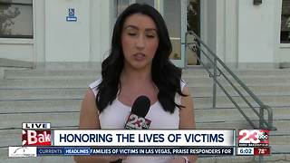 Honoring the lives of victims in the Las Vegas shooting in Taft