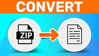 How To Convert Zip To Normal File