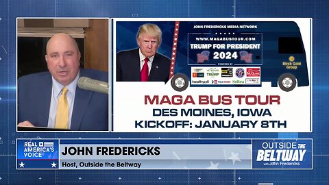 OTB 1/8/24: Fredericks Live In Iowa MAGA Bus Tour Day 1