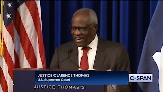 Justice Thomas Jokes About His Time With Antonin Scalia