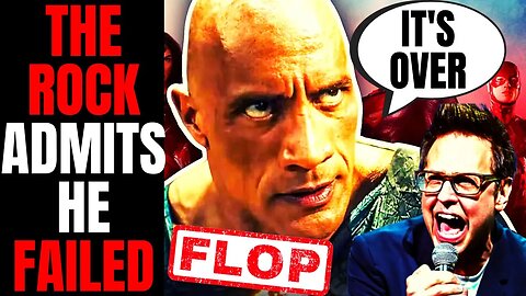 The Rock Finally Admits FAILURE After LYING About Black Adam | Box Office DISASTER For DC