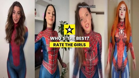 Rate the Girls: Best Spiderwoman TikTok Cosplay Contest #5 (Spiderman) 🕷💖