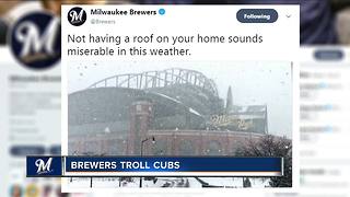 Brewers troll Cubs for cancelling Sunday's game