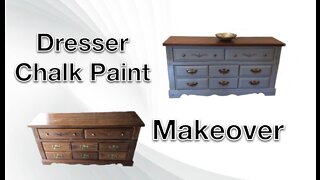 DRESSER MAKEOVER| CHALKPAITING DRESSER| FURNITUREMAKEOVER