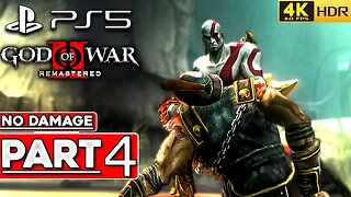(PS5) GOD OF WAR 2 REMASTERED Walkthrough Part 4 Titan Mode NO DAMAGE [4K 60FPS HDR] - No Commentary