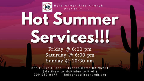 Holy Ghost Fire Church Live