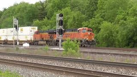 Norfolk Southern Intermodal Train With BNSF Power from Berea, Ohio May 28, 2022