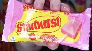 Starburst Strawberry Sorbet Bar Review
