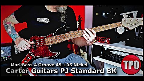 Funky / Setup Carter Guitars PJ Standard BK / MarkBass 4 Groove 45-105 Nickel / SHORT