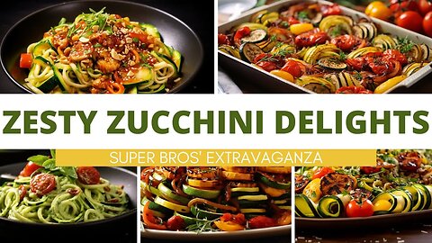 Zesty Zucchini Delights: Super Bros' Courgetti Recipe Extravaganza