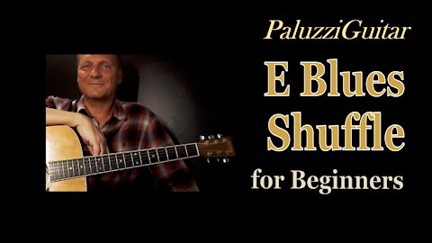 Blues Guitar Lessons for Beginners [How to Play E Shuffle Rhythm]