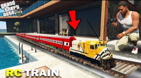 GTA 5 - Franklin Made A Remote Controlled Mini Train in GTA 5