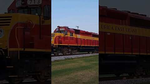 Florida East Coast Railway FEC-206 at Daytona Beach Golf Club August 12 2023 #railfanrob #fec206