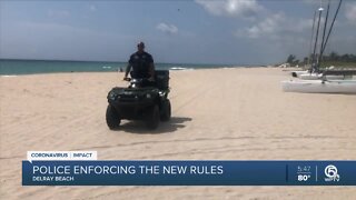 Delray Beach police patrol beach to enforce restrictions