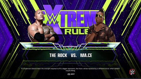 WWE 2k23 The Rock vs Mace