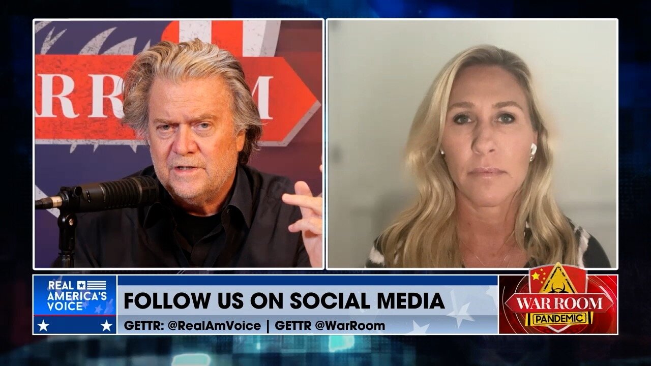 Steve Bannon Interviews Rep. Marjorie Taylor Greene About Her