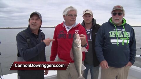 Walleye Fishing with Cannon Downriggers on Lake of the Woods