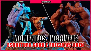 ESCULTURA DA BATALHA FINAL DE GOKU, FREEZA VS JIREN BATALHA FINAL #dragonballsupertorneiodopoder