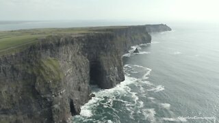 Cliffs of Moher in Ireland brilliantly captured with drone footage