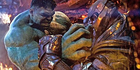 Hulk vs Thanos - Spaceship Fight Scene