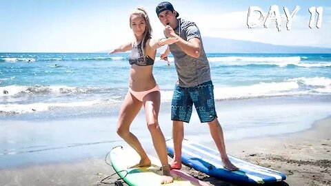 HAWAII - I TEACH ANNA TO SURF!!