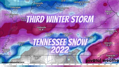Third Winter Storm of January 2022 in Rogersville, Tennessee