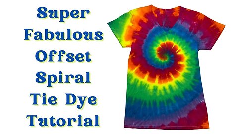 Tie-Dye Pattern: Super Fabulous Offset Spiral