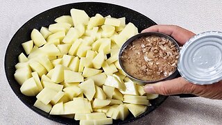 Do You have potatoes and canned tuna at home - Easy economical recipe