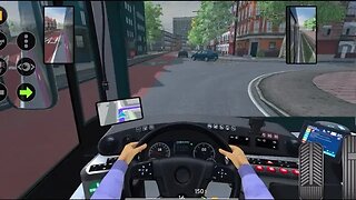 Experience of Bus Simulator 2023: Completing Madrid Route 2 with Stunning City Views in BeamNG Drive