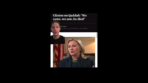 Clinton and Libya.