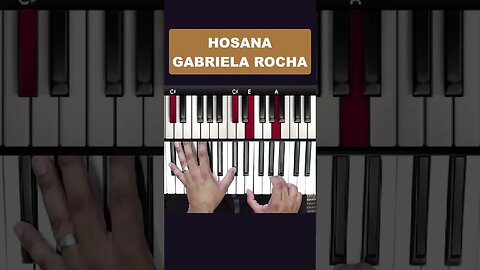 Introdução da música Hosana da cantora Gabriela Rocha no Teclado