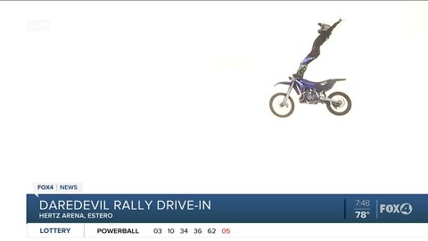 FMX Stunts preview at Nik Wallenda's Daredevil Rally Drive-in