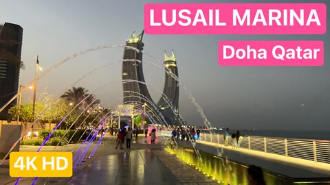 Lusail Marina , Doha Qatar | Exploring Sunset time