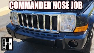 JEEP COMMANDER HEMI NOSE JOB - BUMPER, BUMPER COVER, HEADLIGHTS, FOG LIGHTS & GRILL REPLACEMENT.