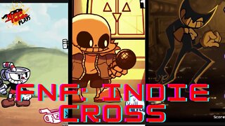 Beating Cuphead, Sans, and Bendy in FNF: Indie Cross