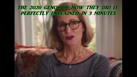 THE 2020 GENOCIDE - HOW THEY DID IT, PERFECTLY EXPLAINED IN 3 MINUTES
