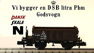 A Danish Pur freight gondola in N scale