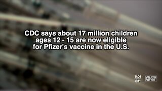 Kids as young as 12 start getting Pfizer vaccine in Tampa Bay area