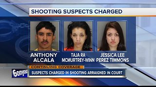 Three suspects charged in deadly Boise shooting, Meridian standoff arraigned in court